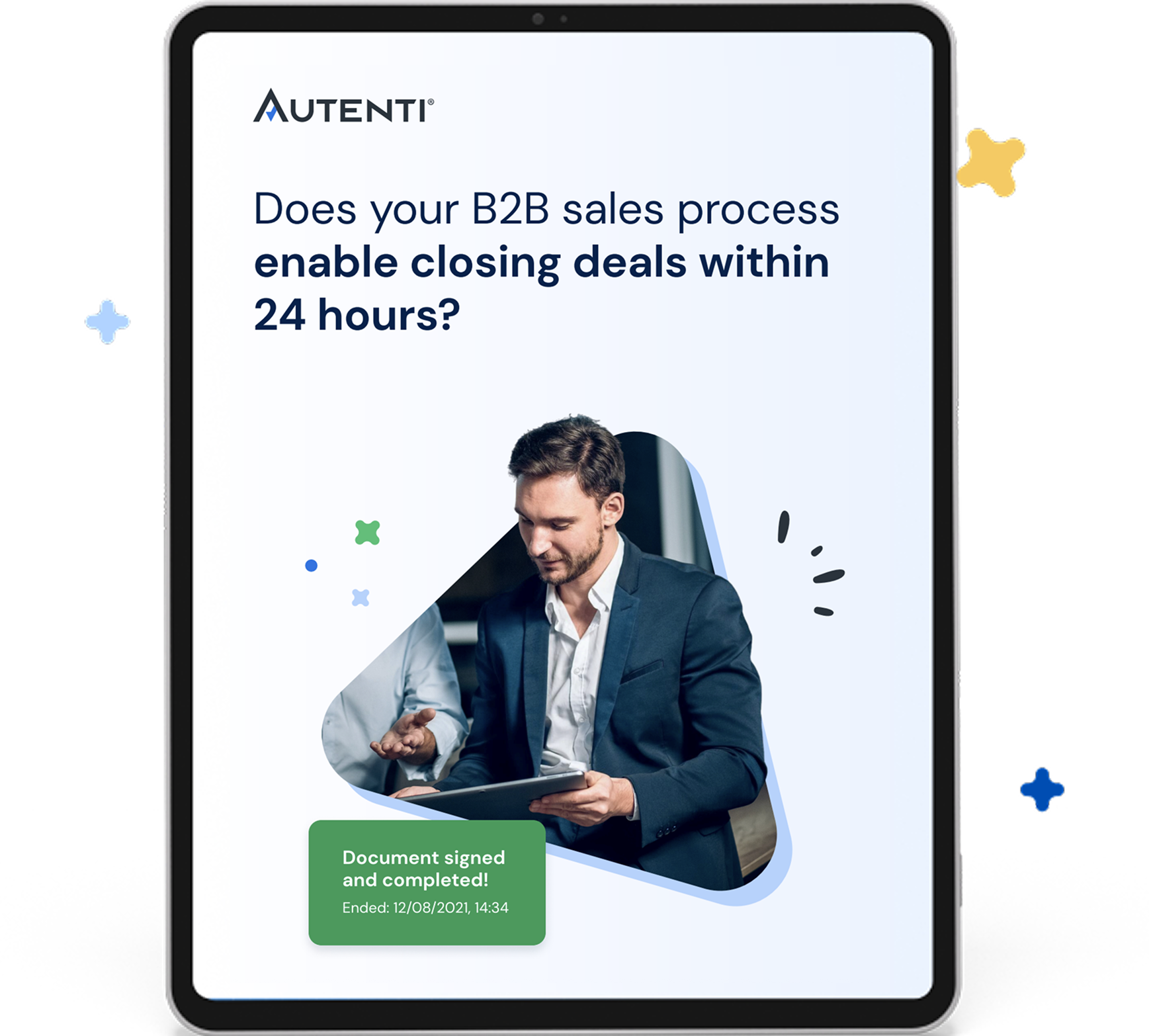 sales checklist en main