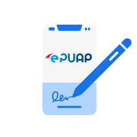 signing a document on the e-PUAP platform