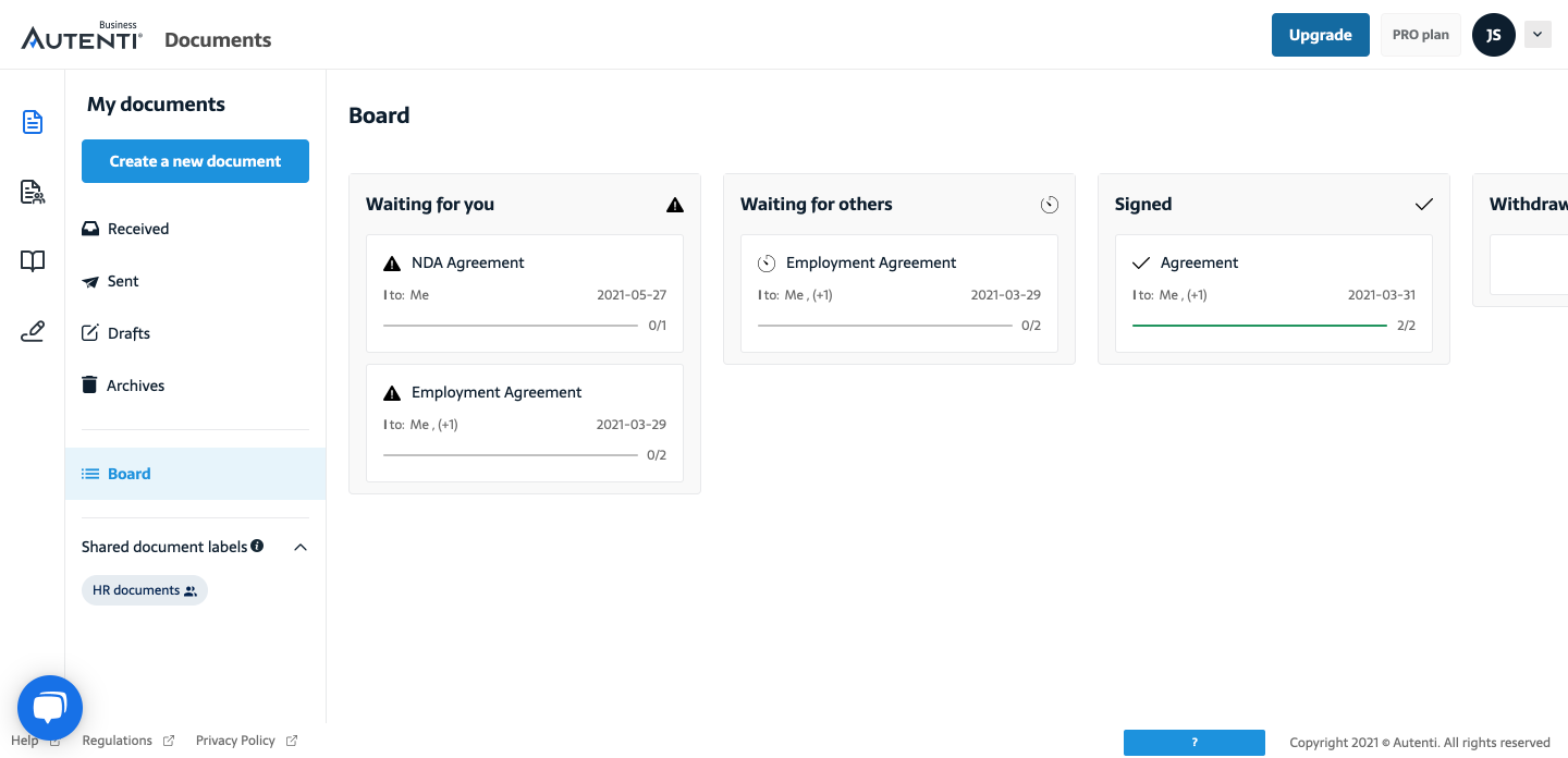 kanban board