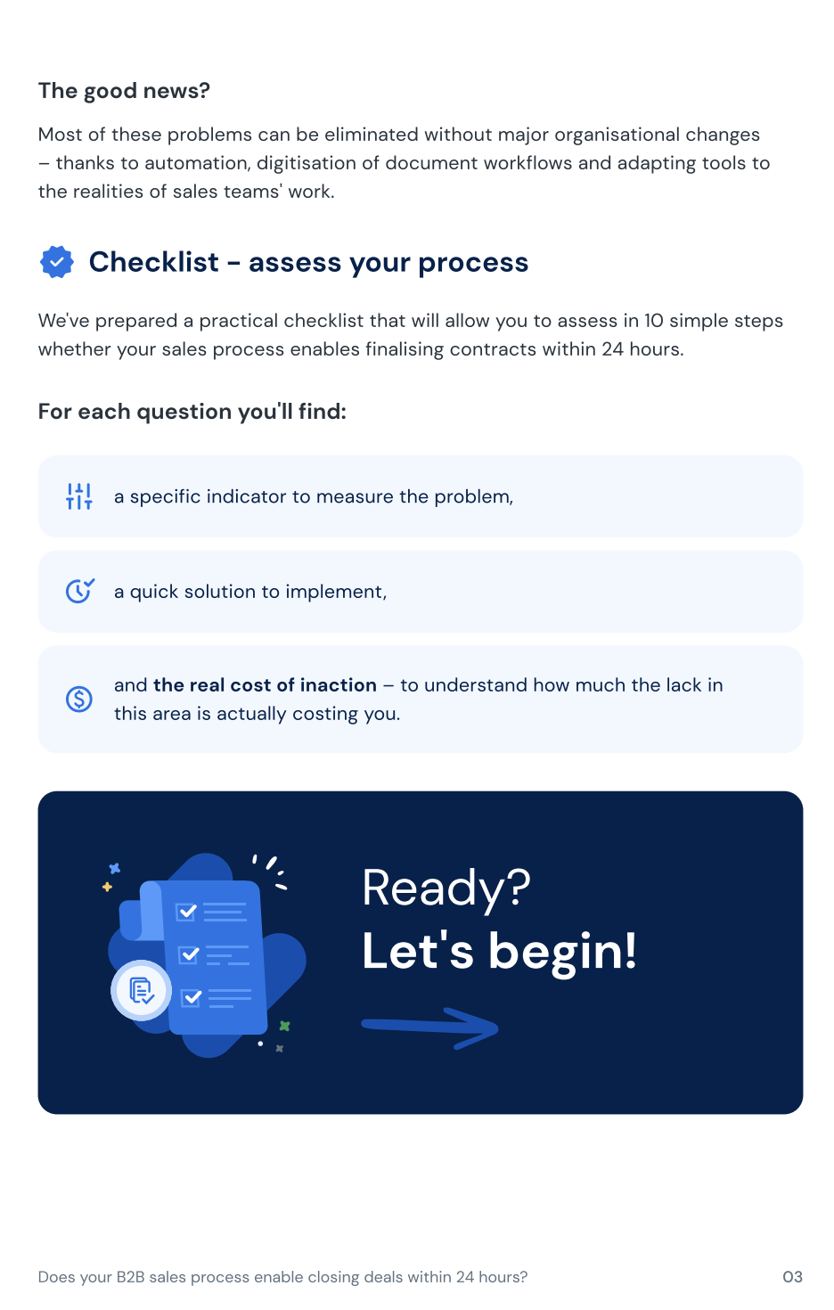 sales checklist en 3