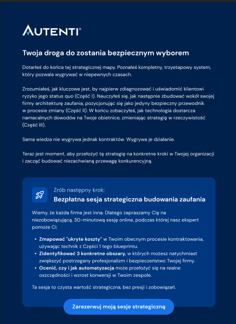 Zmień proces sprzedaży i przeprowadź klienta od strachu do pewności wyboru.