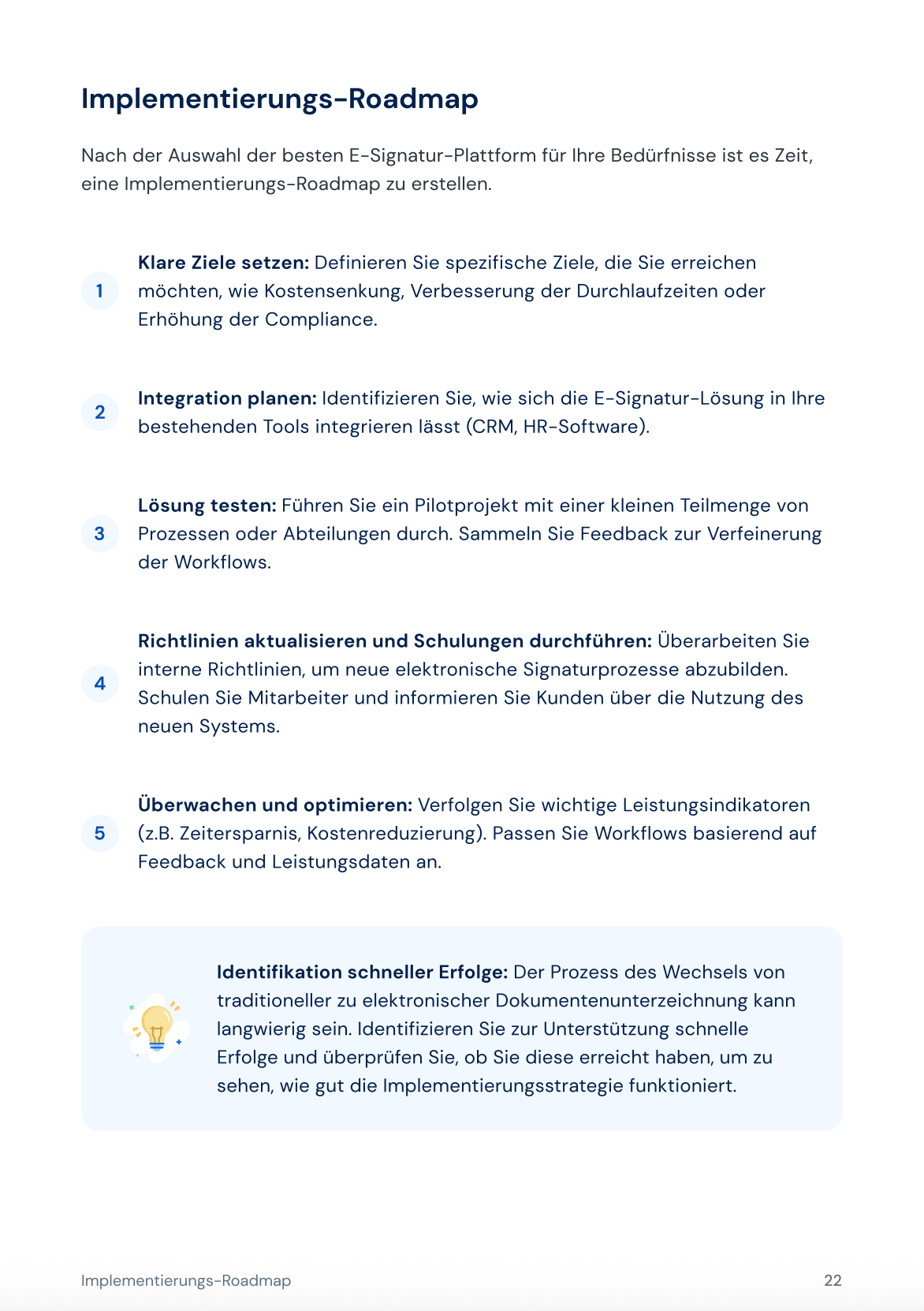 de esignature checklist pdf